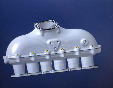 Preview: Billet Ansaugbrücke R32 Längseinbau V6 24 V A4 B5 BUB BDB AYT